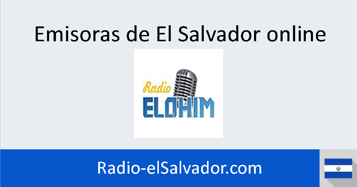 Radio Elohim online Radios de El Salvador